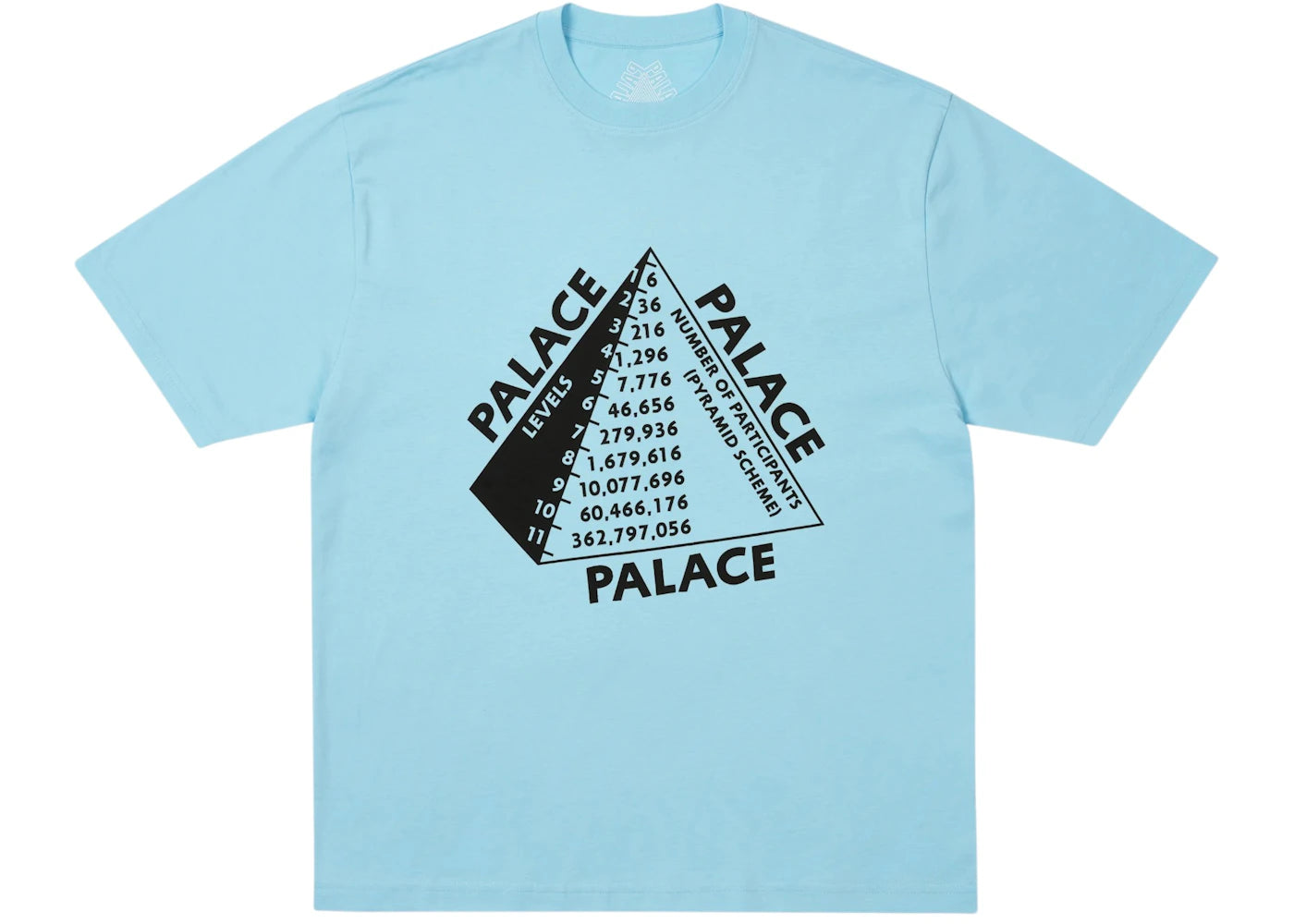 Palace Scheme T-Shirt Skyline Blue