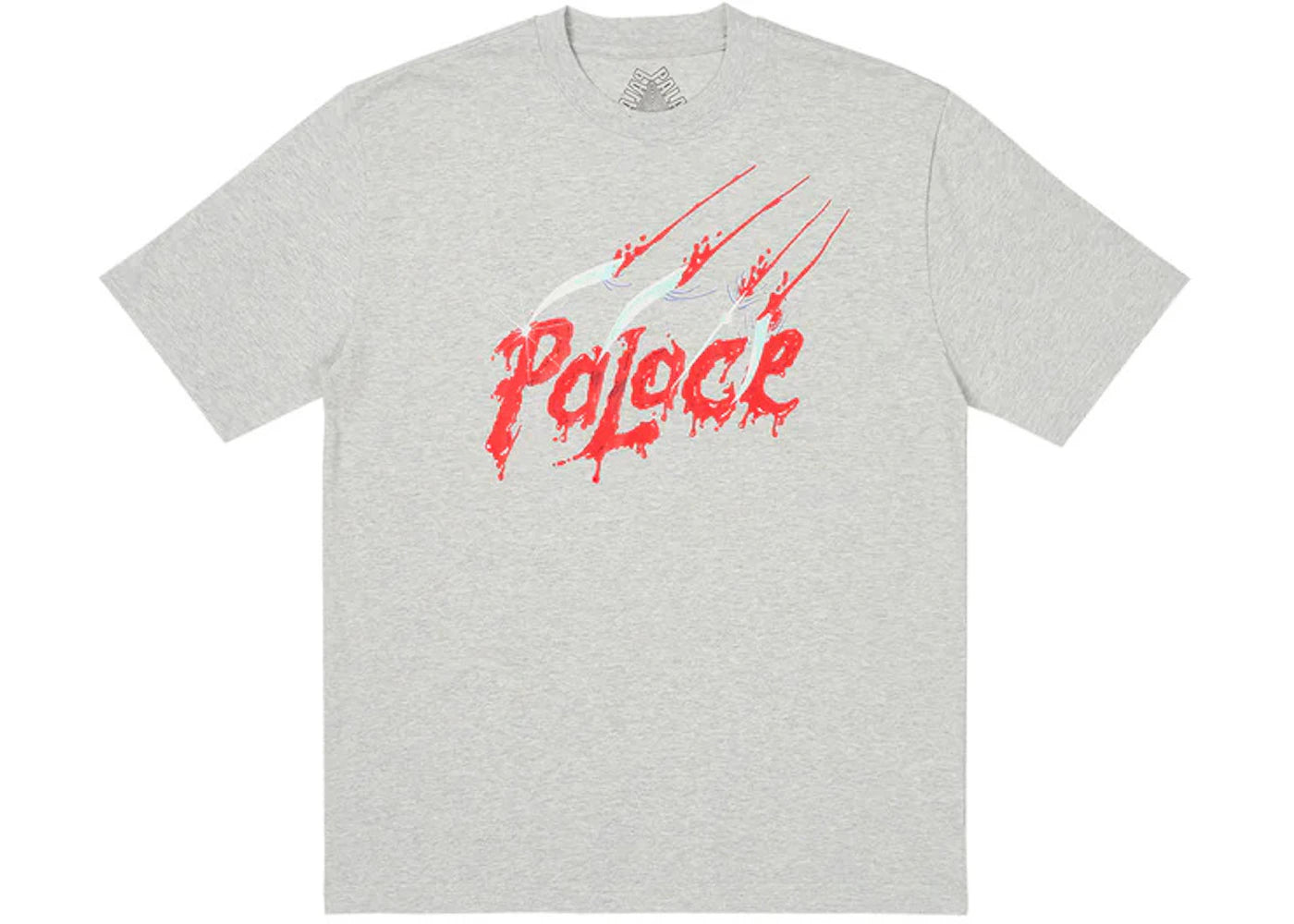 Palace Scratchy T-Shirt Grey Marl