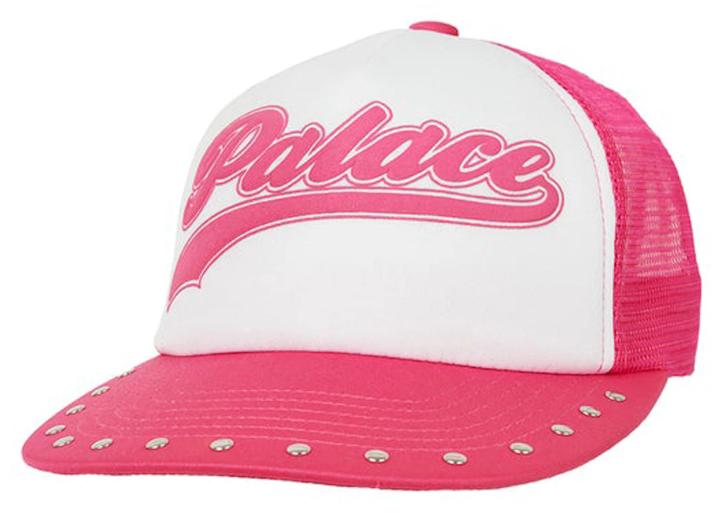 Palace Script Mesh Back 5-Panel Pink
