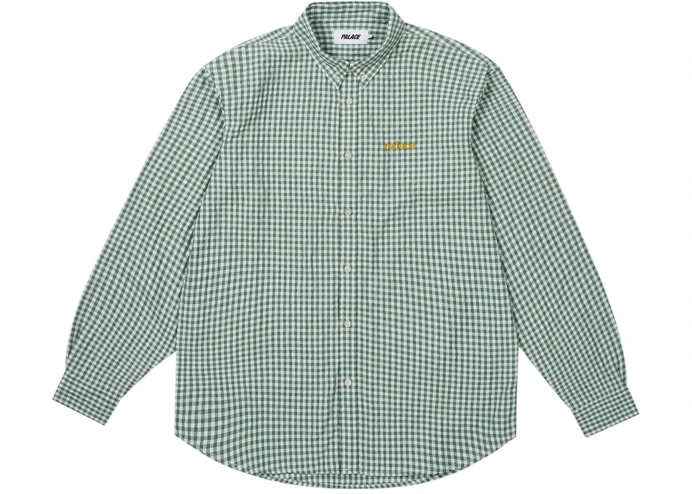 Palace Seersucker Oxford Shirt Green Gingham