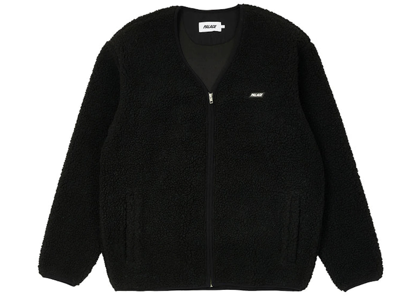 Palace Shearling Cardigan Black