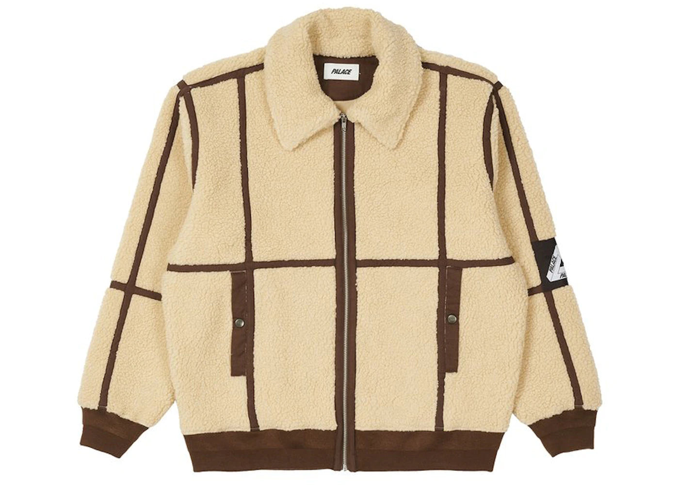 Palace Sherpa Flight Jacket Natural/Brown