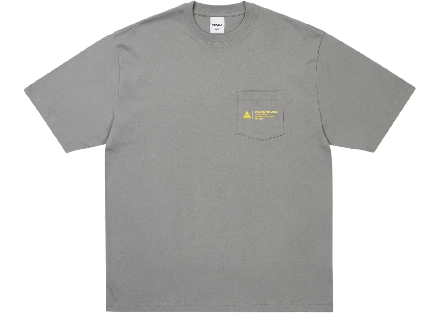Palace Shop Locator Pocket Fukuoka T-Shirt Charcoal
