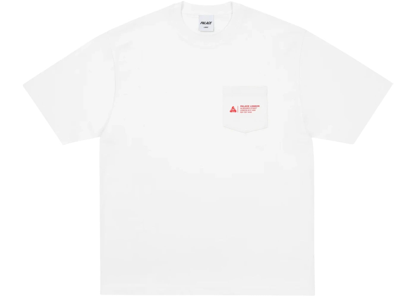 Palace Shop Locator Pocket London T-Shirt White