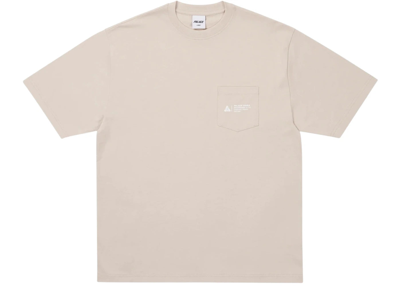 Palace Shop Locator Pocket Osaka T-Shirt Stoney Grey