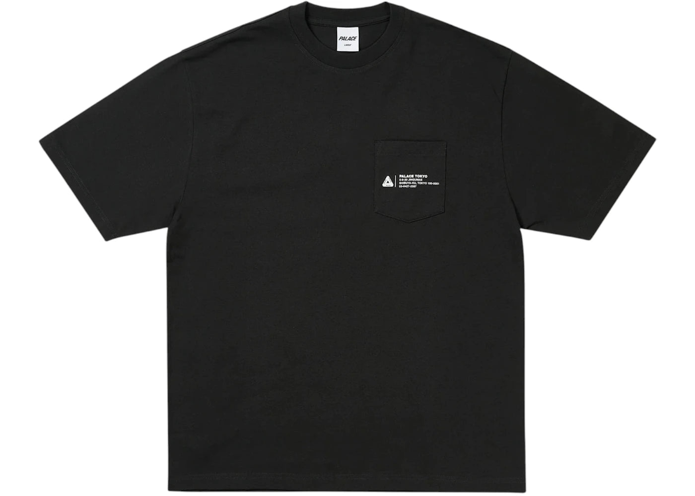 Palace Shop Locator Pocket Tokyo T-Shirt Black
