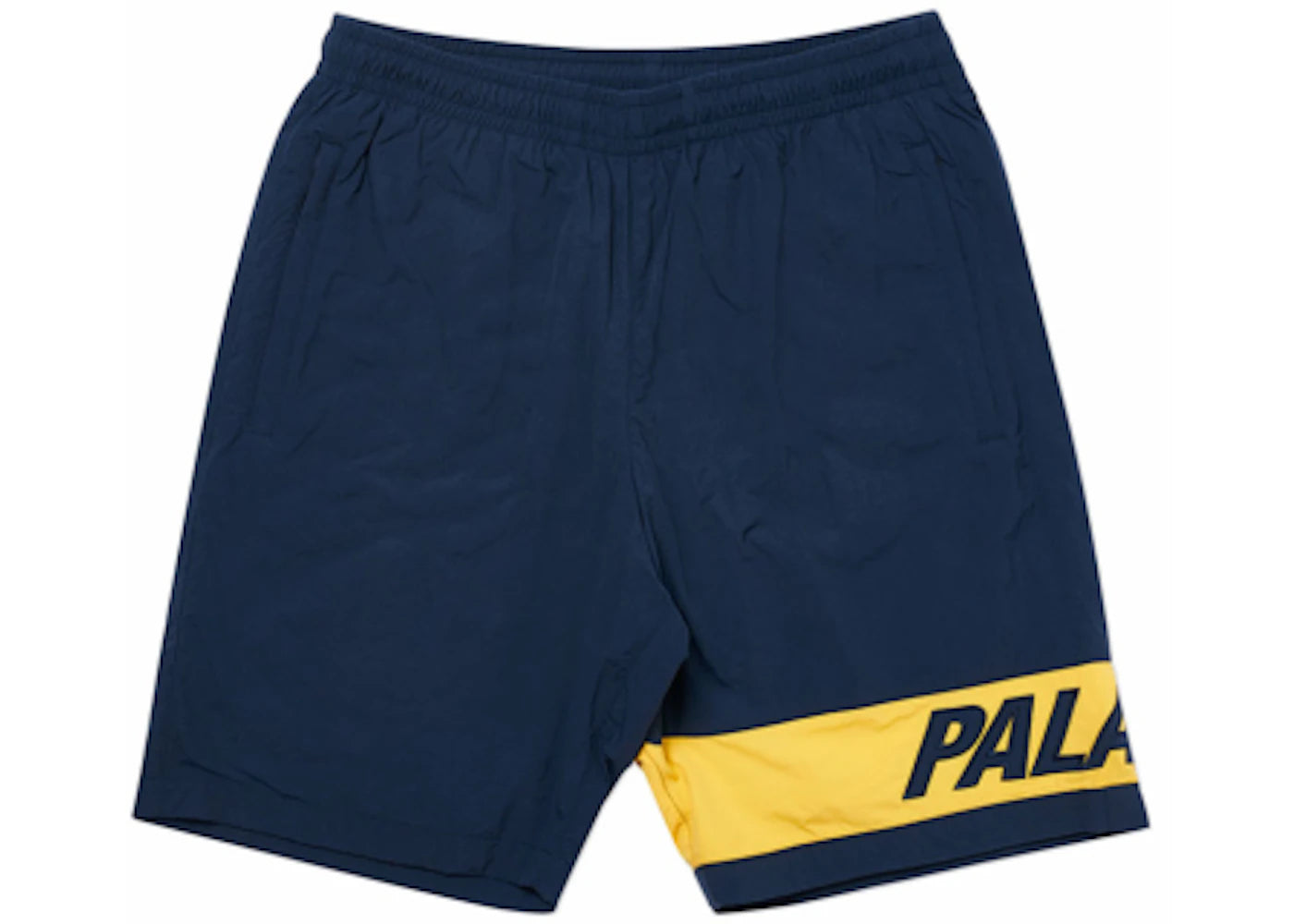 Palace Side Shorts Navy/Yellow