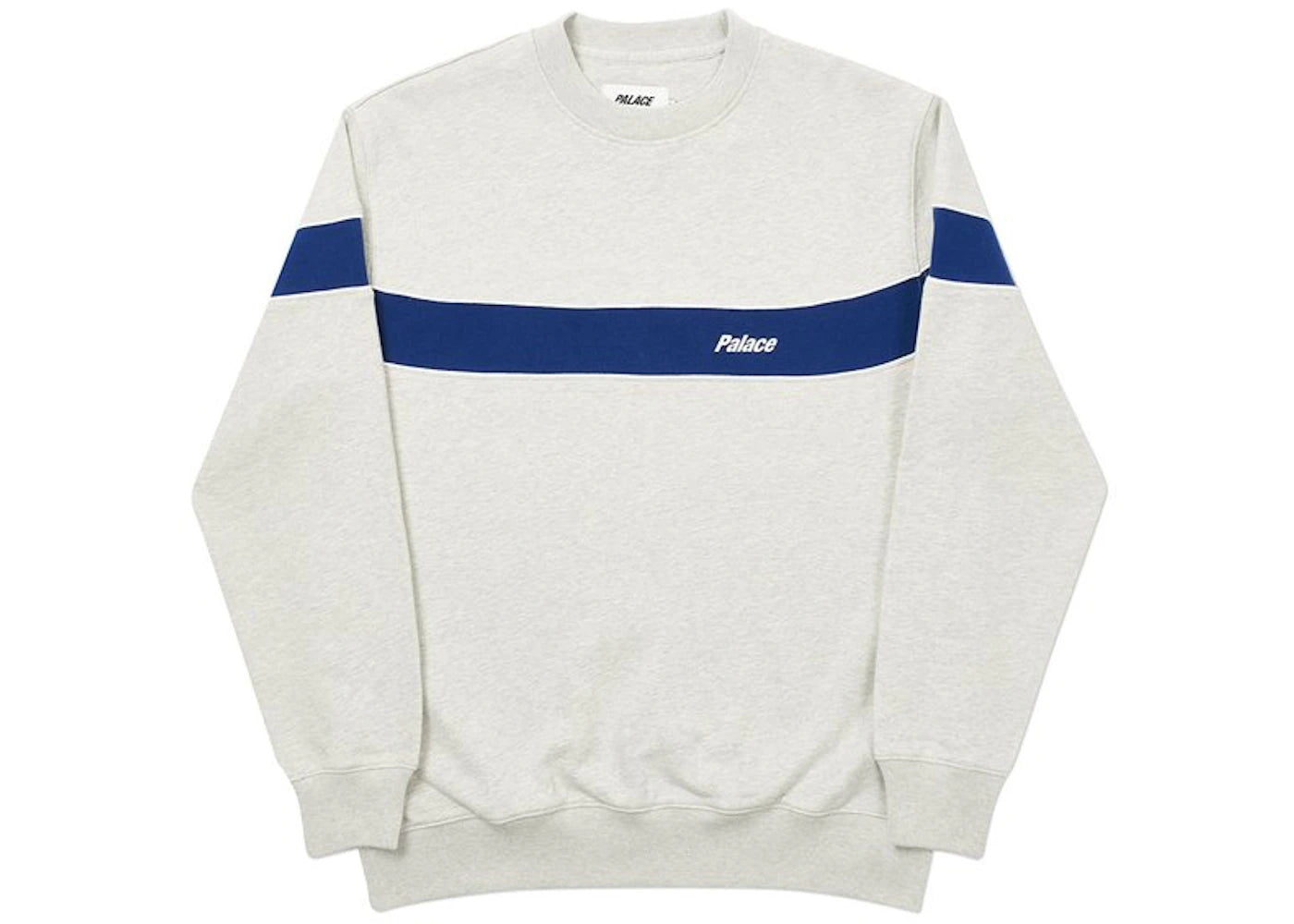 Palace Single Crew Grey Marl