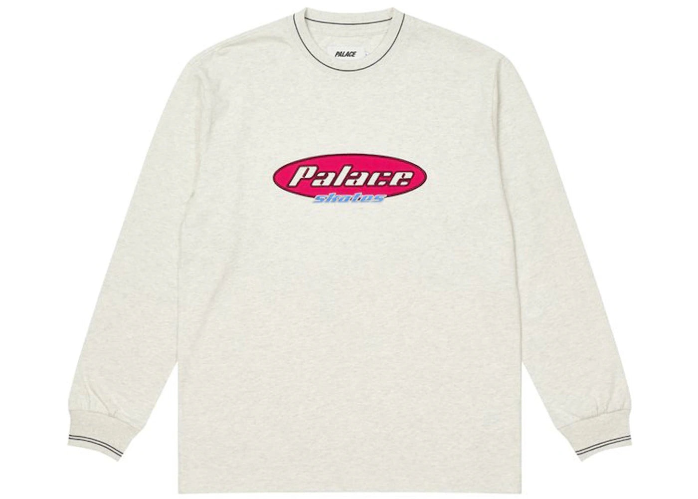 Palace Skates Dominates Longsleeve Light Grey Marl