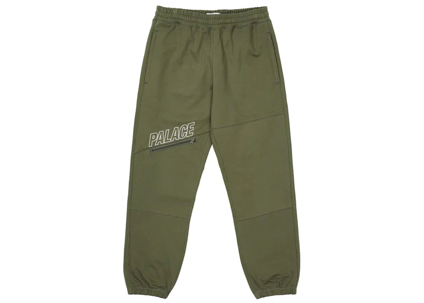 Palace Slant Zip Joggers Green