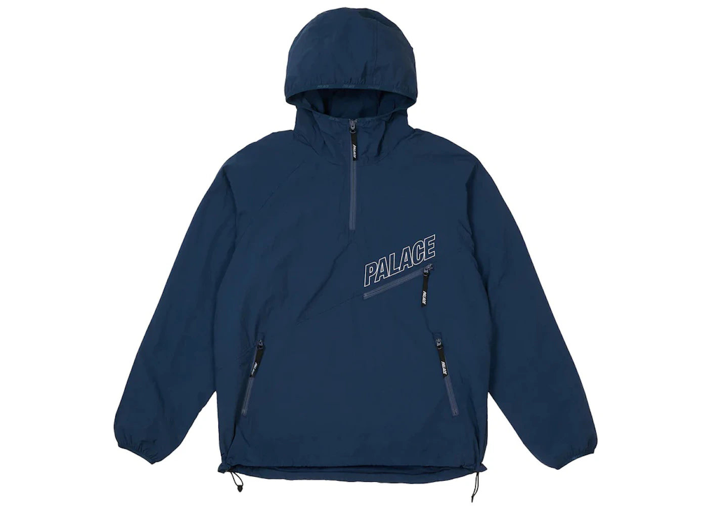 Palace Slant Zip Shell Jacket Blue