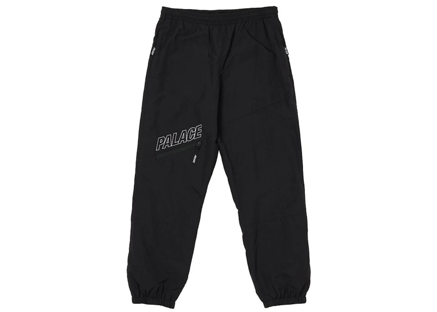 Palace Slant Zip Shell Pant Black
