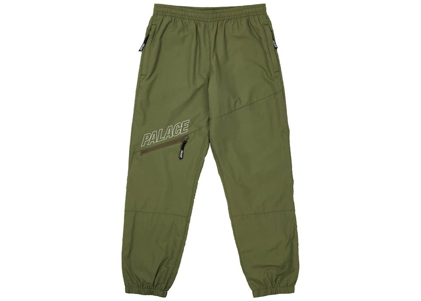 Palace Slant Zip Shell Pant Olive