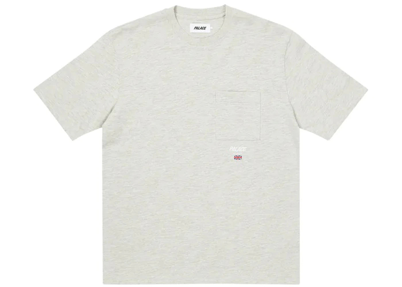 Palace Slub Square Pocket T-shirt Grey Marl