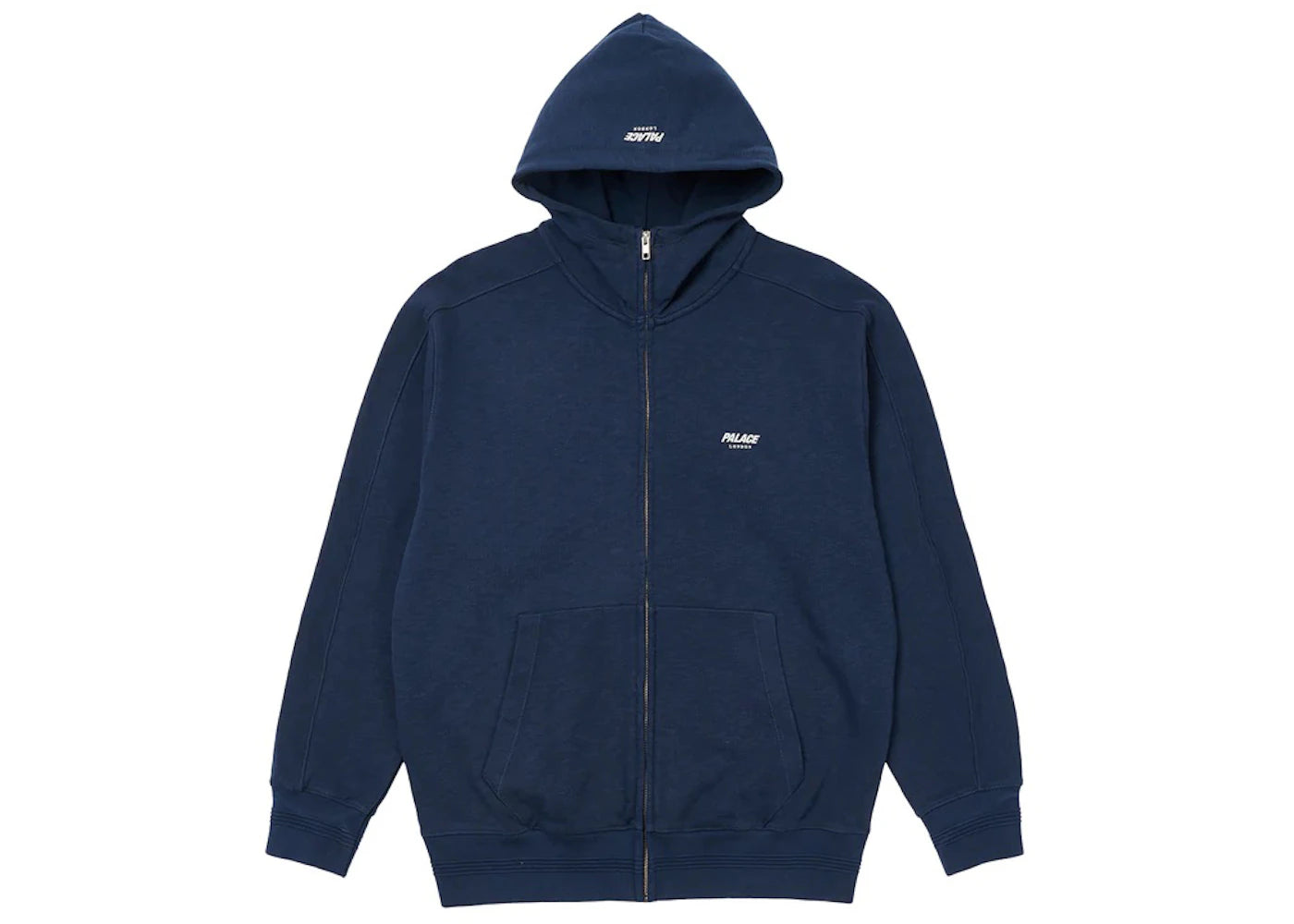 Palace Slub Zig Zag Hood Navy