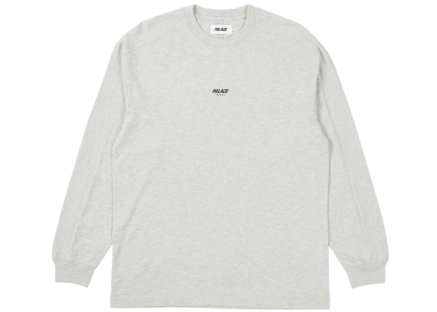 Palace Slub Zig Zag Longsleeve Grey Marl