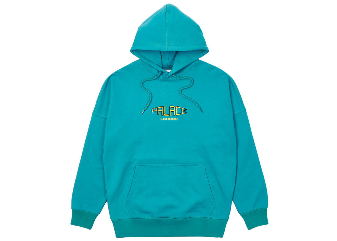 Palace Spaced Logo Drop Shoulder Hood Teal