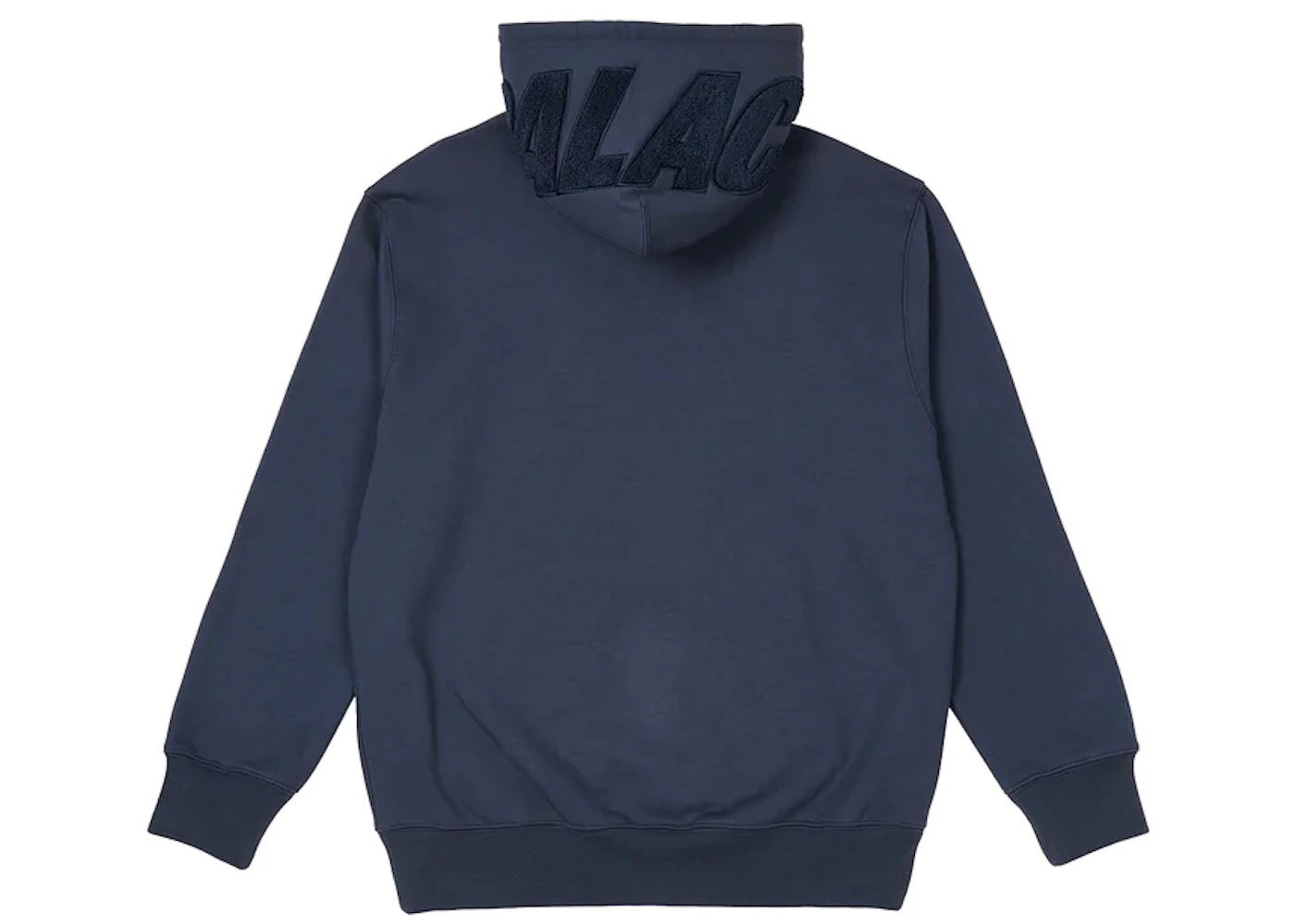Palace Spell Out Chenille Hood Navy