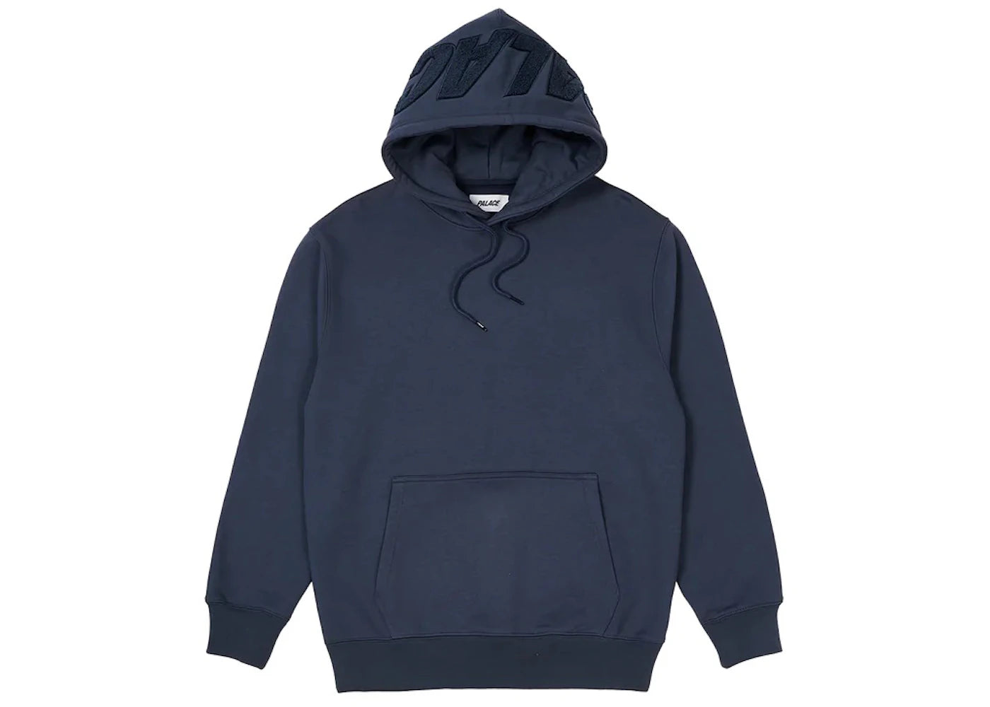 Palace Spell Out Chenille Hood Navy