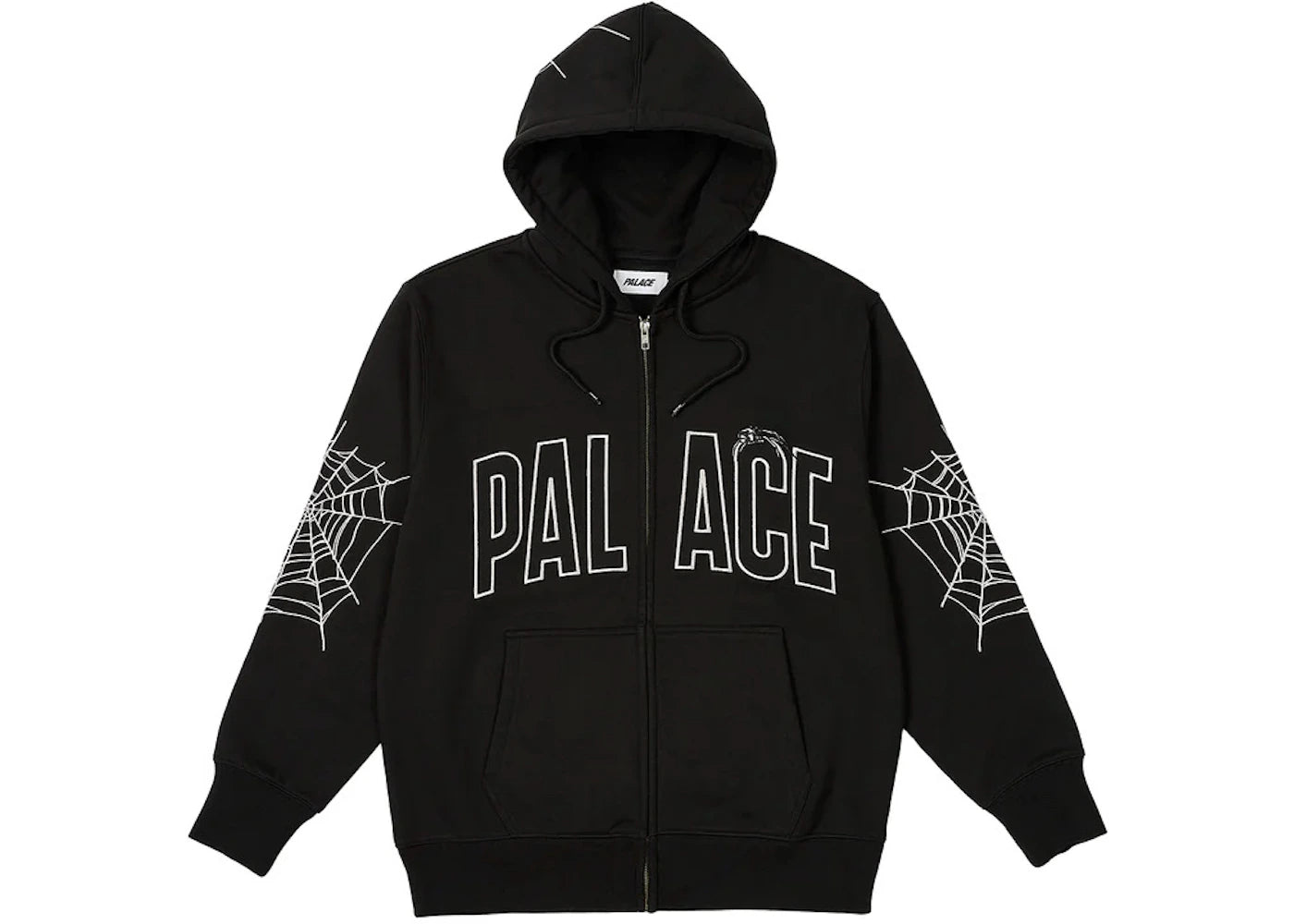 Palace Spider Zip Hood Black