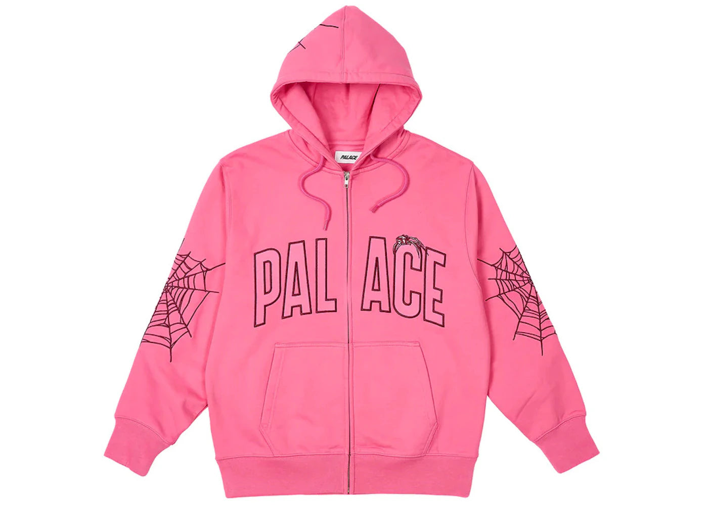 Palace Spider Zip Hood Shock Pink