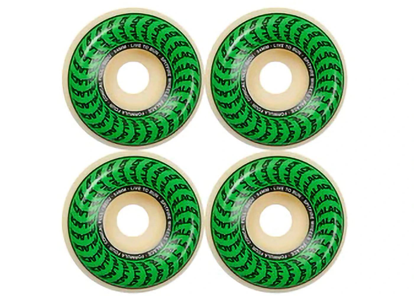 Palace Spitfire Conical Full Formula Natural 54mm Wheels White/Green