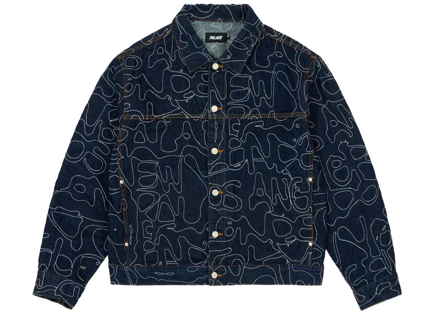 Palace Splat Denim Jacket Indigo