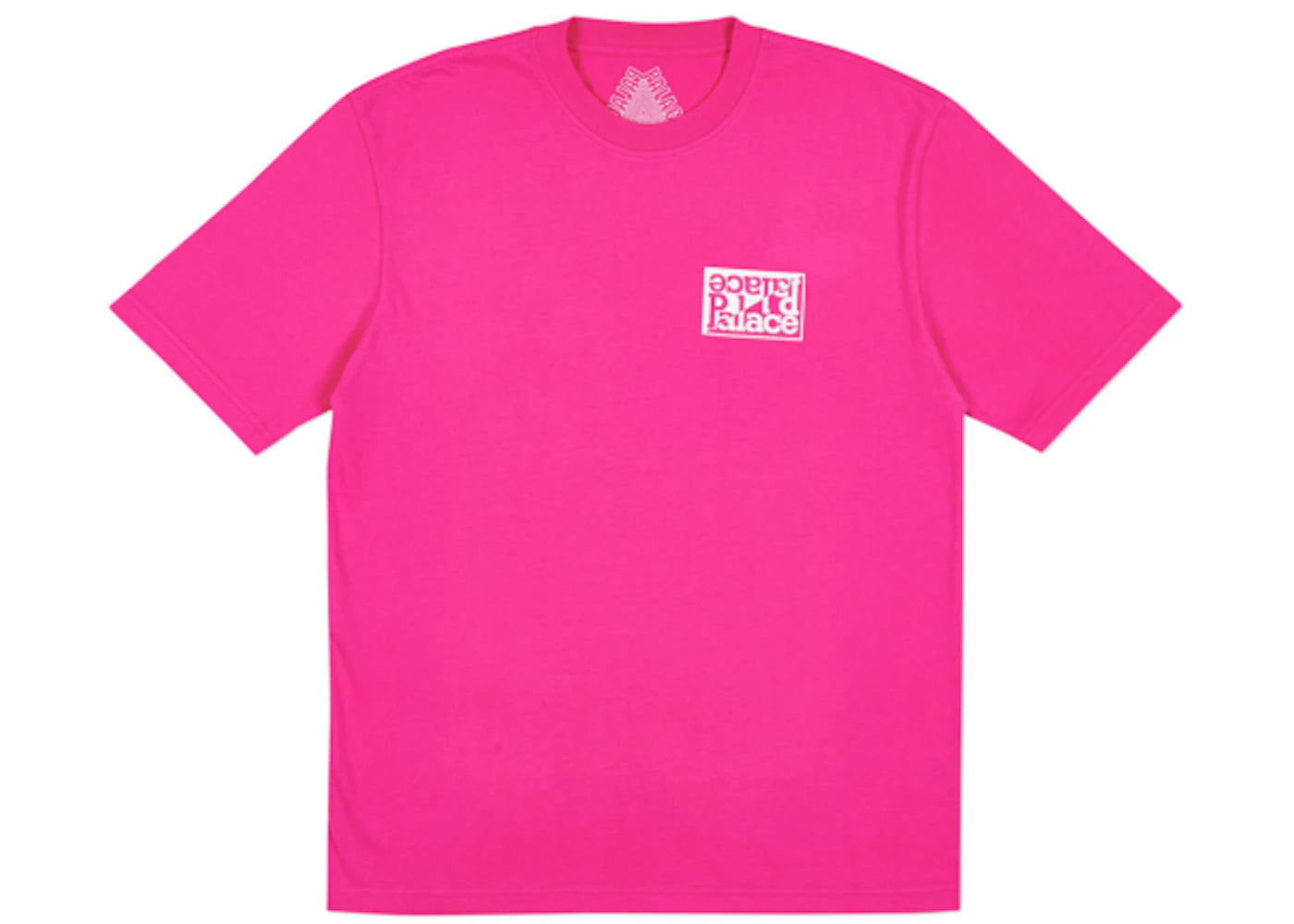 Palace Split T-shirt Hot Pink/White