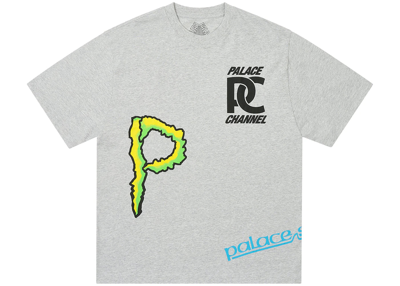 Palace Sponsor T-Shirt Grey Marl