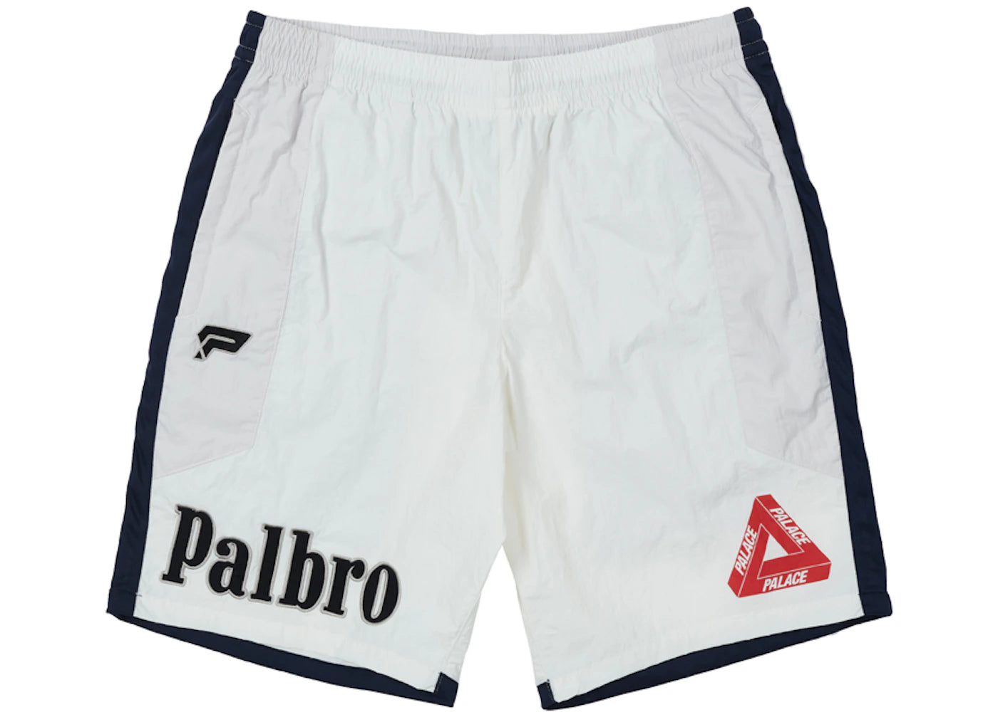 Palace Sports Shell Shorts White