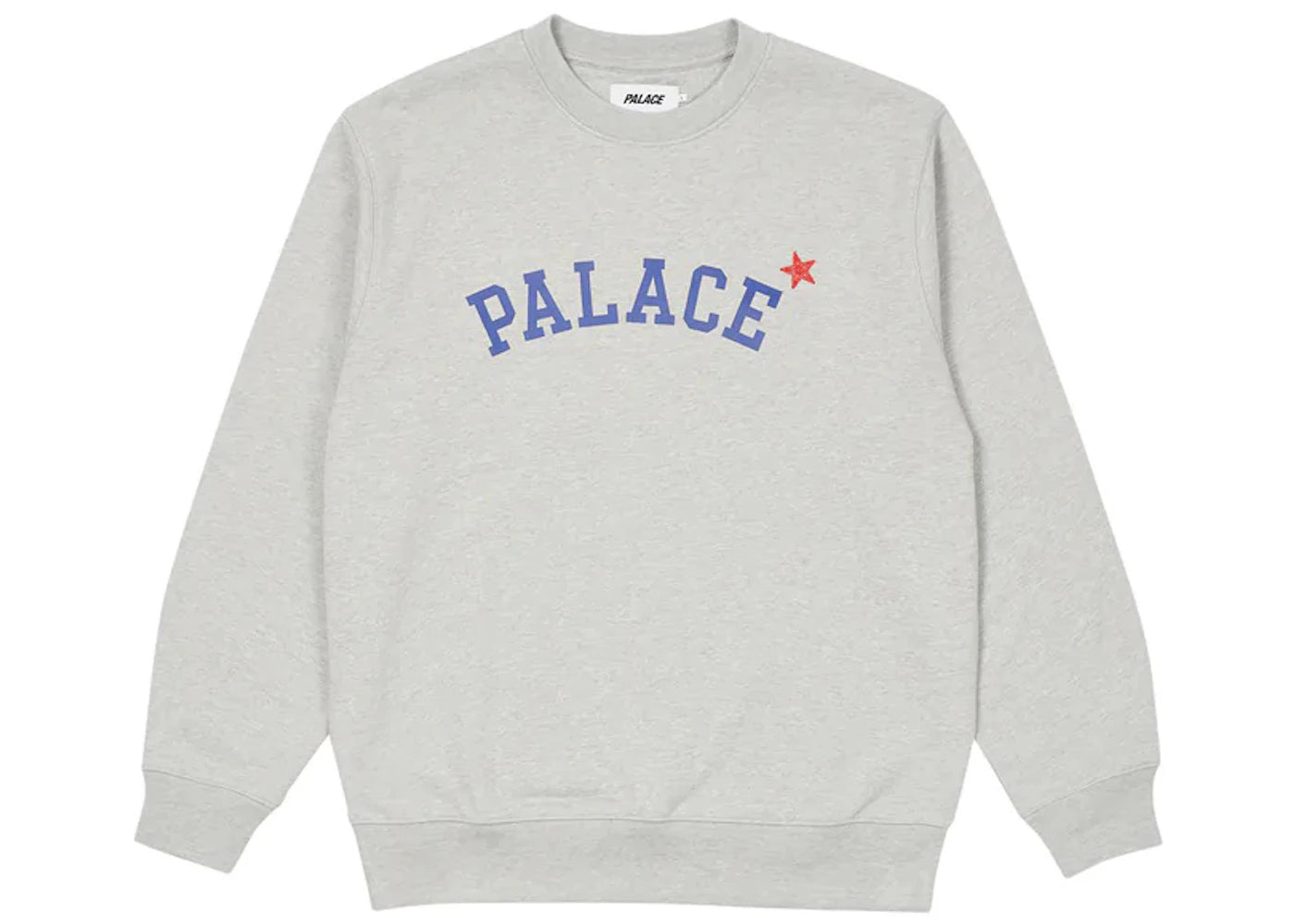 Palace Star Crew Grey Marl