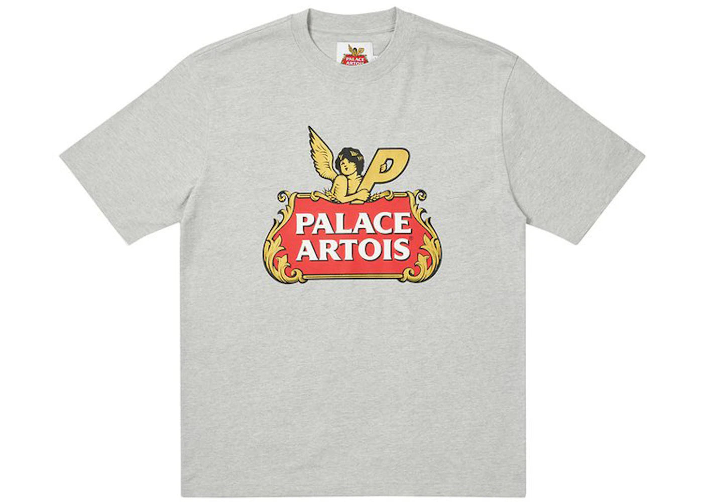 Palace Stella Artois Cartouche T-shirt Grey Marl