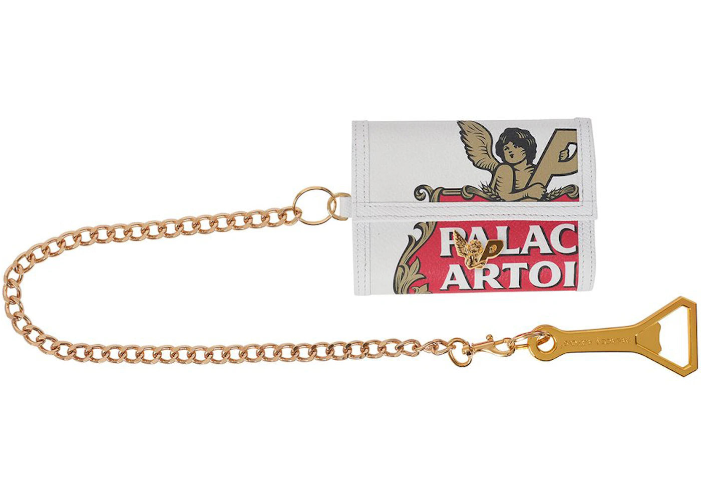 Palace Stella Artois Chain Wallet Cream