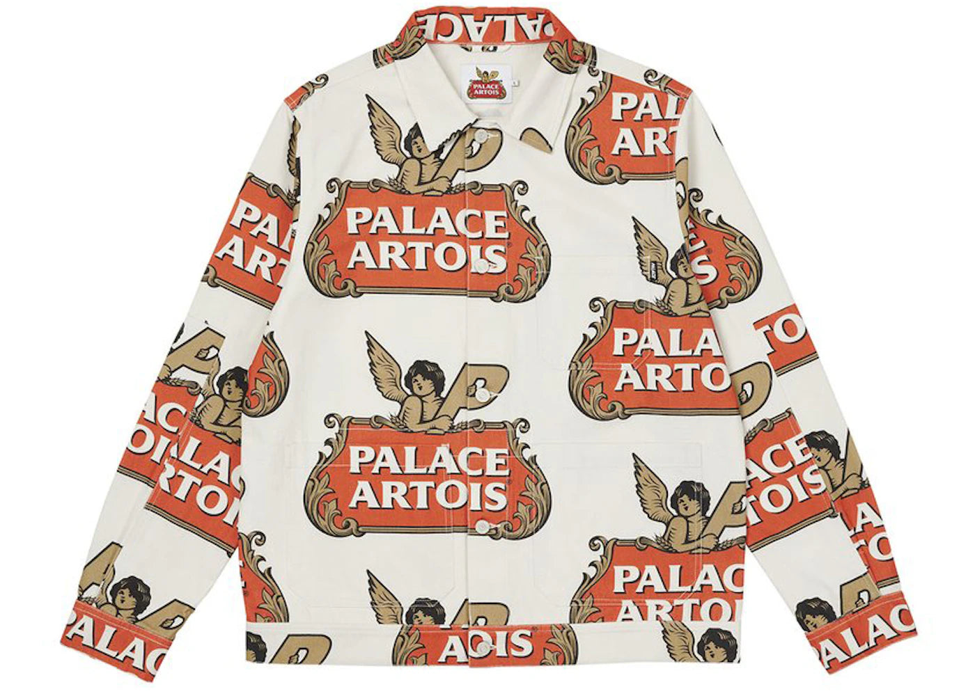 Palace Stella Artois Chore Jacket White/Red/Gold