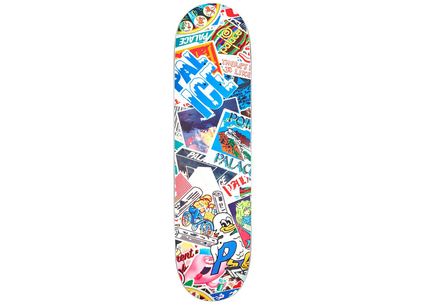 Palace Sticker Pack Slick 8.1 Skateboard Deck – Side Kicks