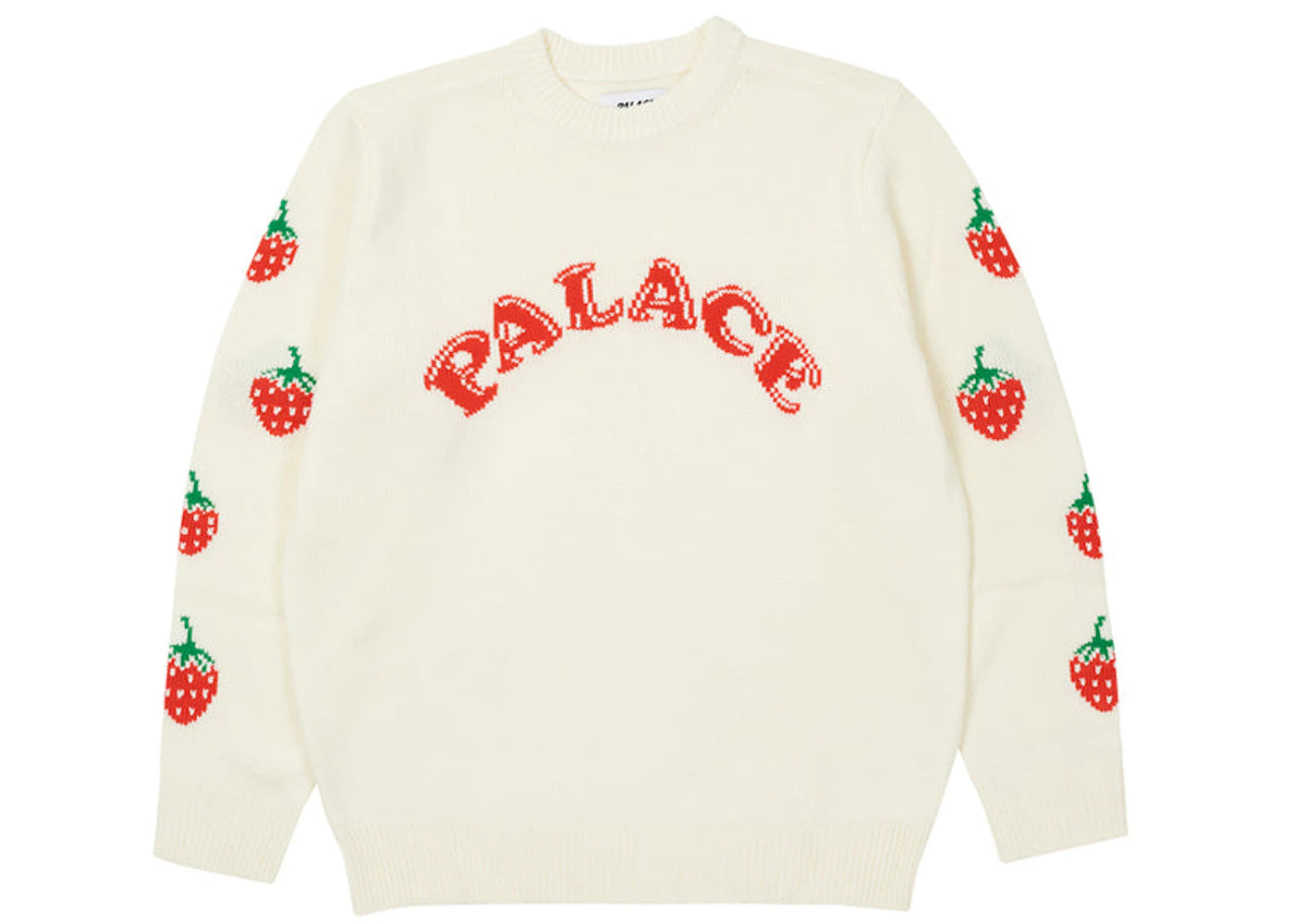Palace Strawberry Knit White