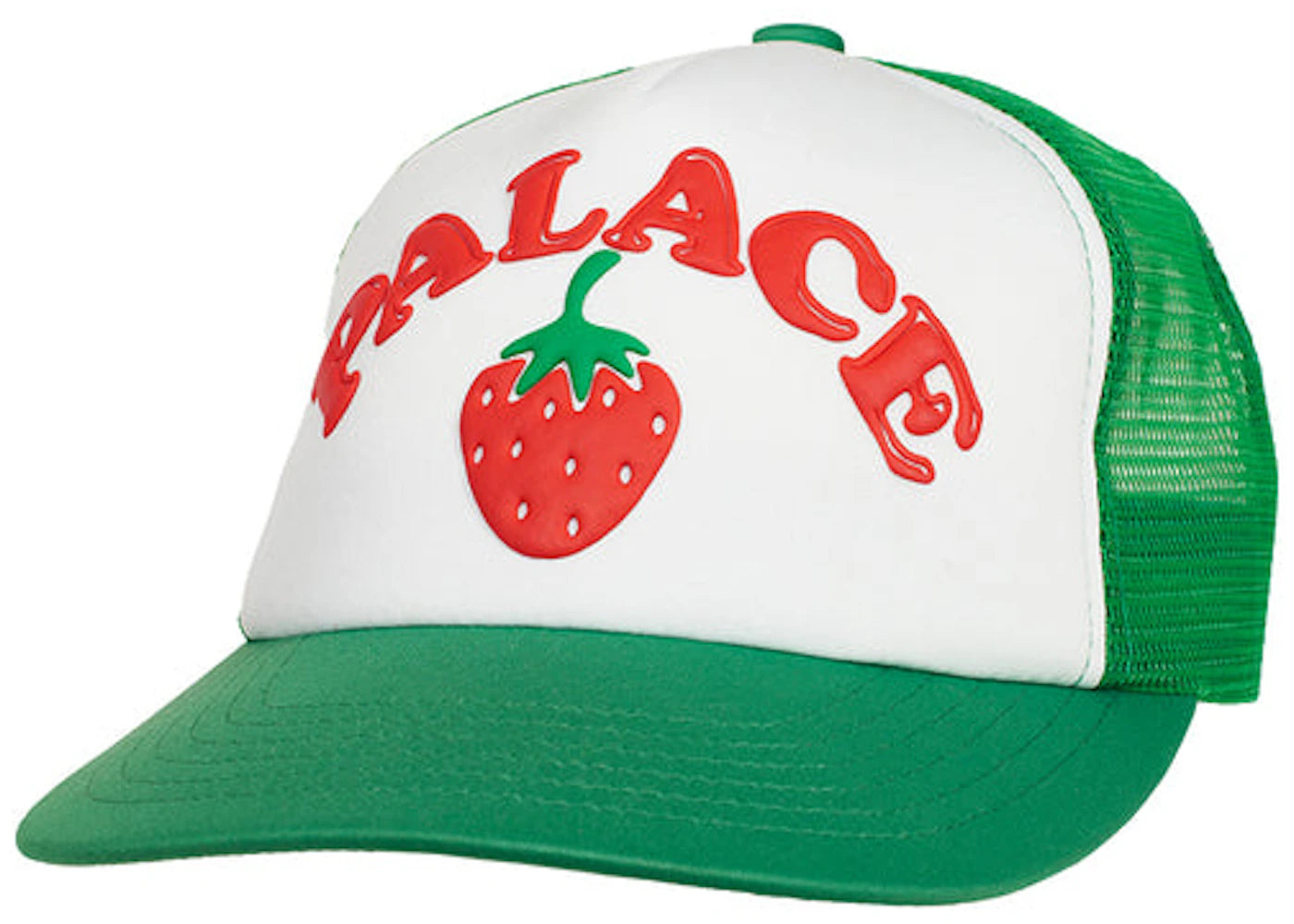 Palace Strawberry Trucker Hat Green