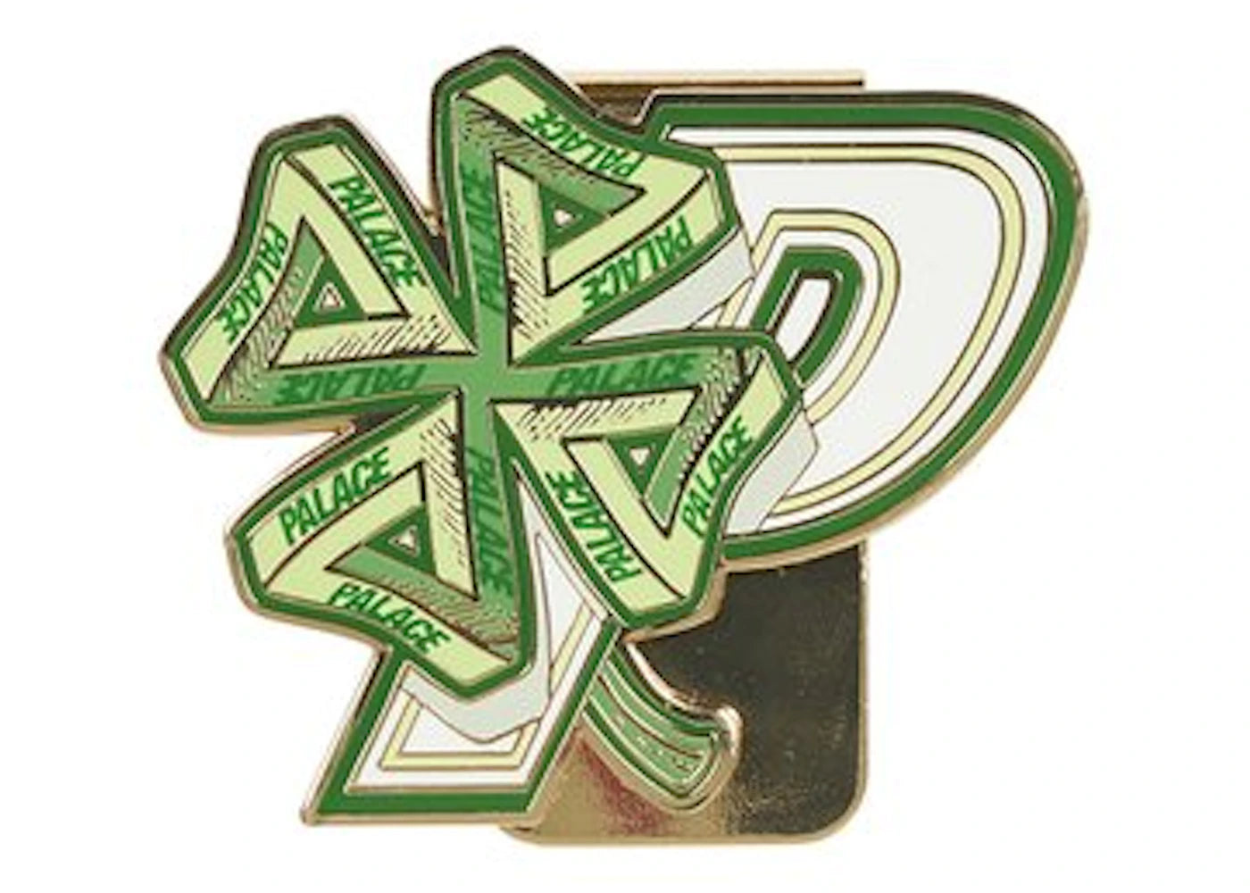 Palace Strike It Lucky Money Clip Gold/Green/White