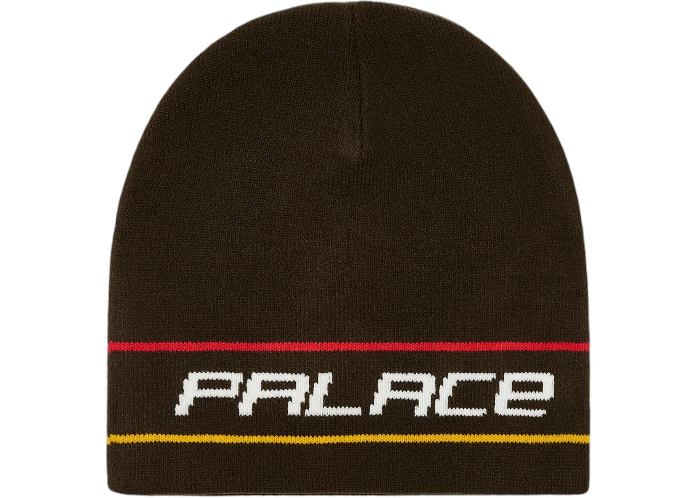 Palace Stripe Nein Cuff Beanie Brown