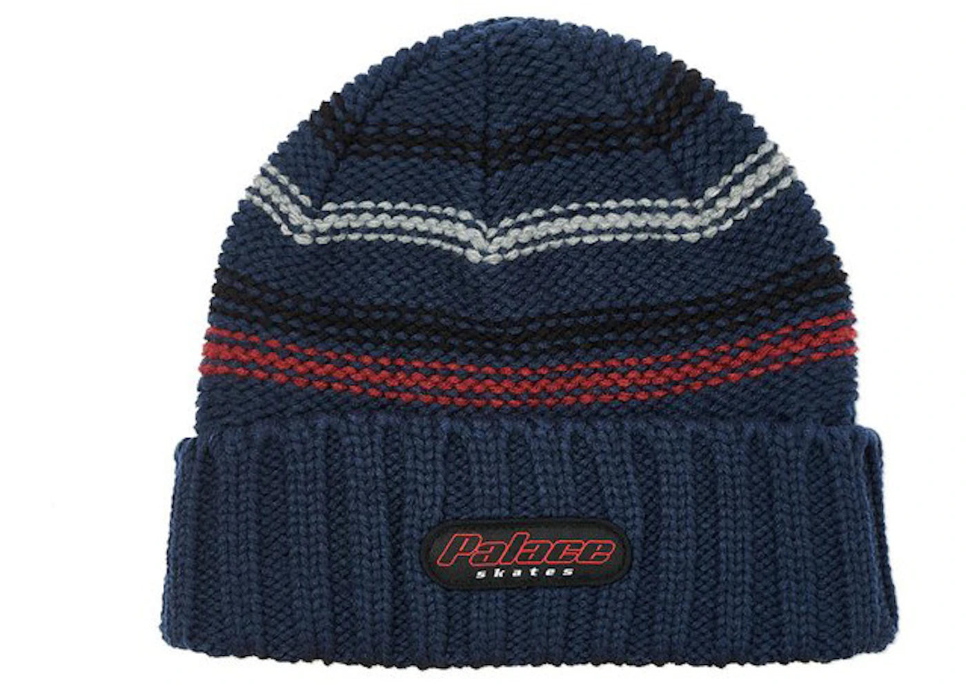 Palace Stripe Rib Beanie Navy