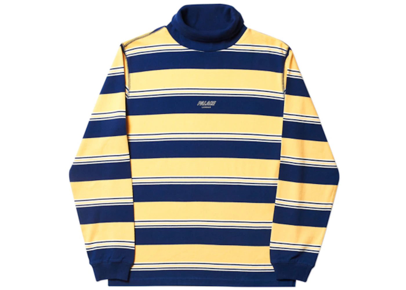 Palace Striped High Roller Top Yellow/White/Navy