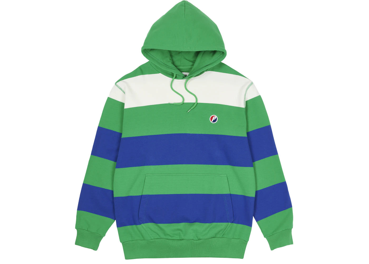 Palace Striped Hood Green