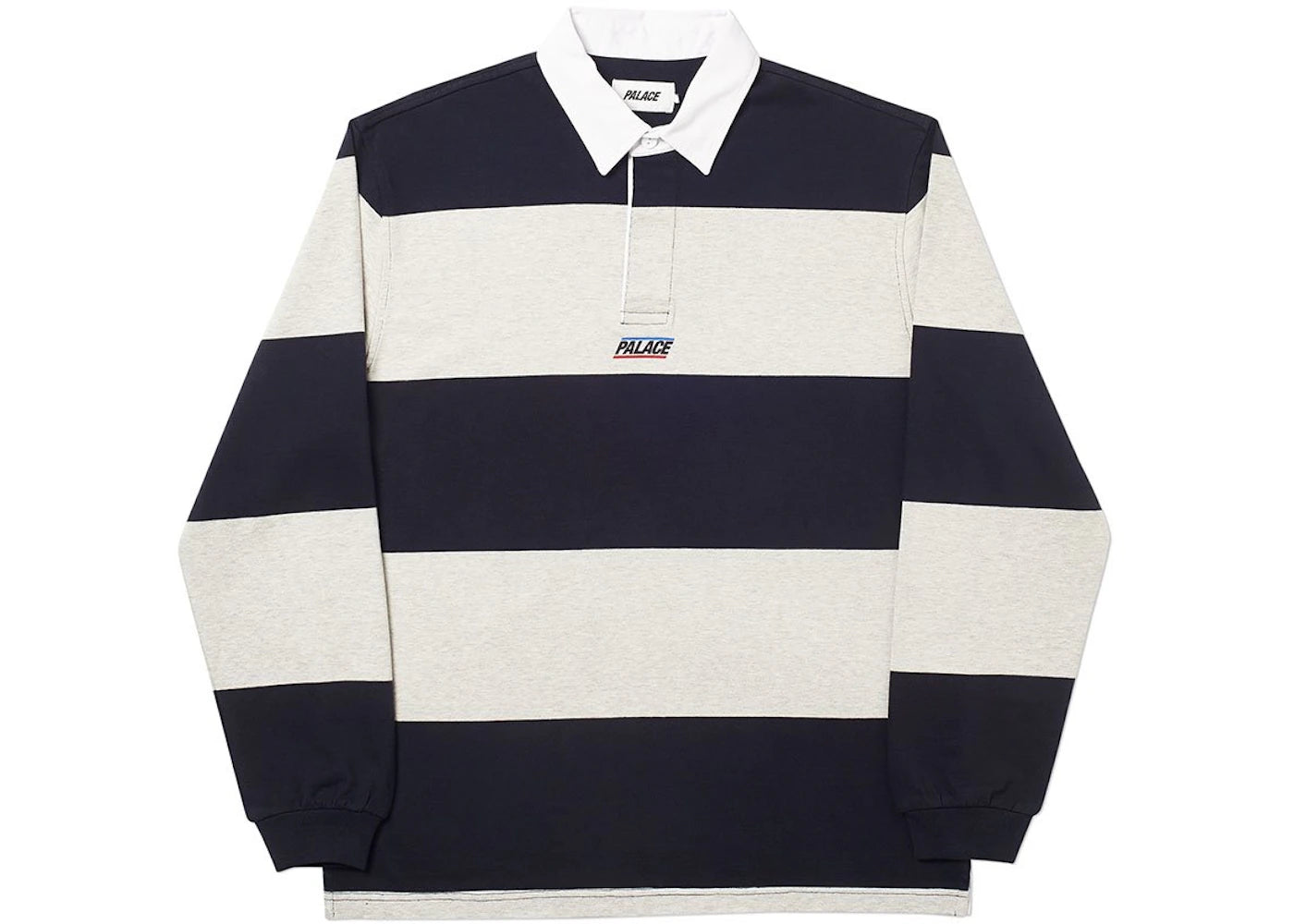 Palace Striped Rugby Black/Grey