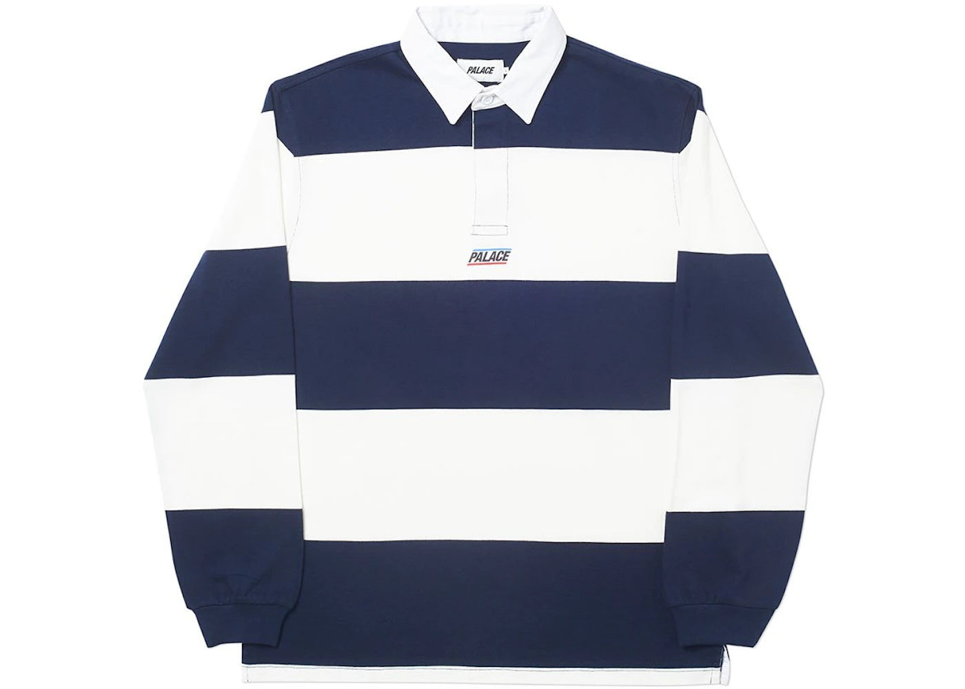 Palace Striped Rugby Navy/White