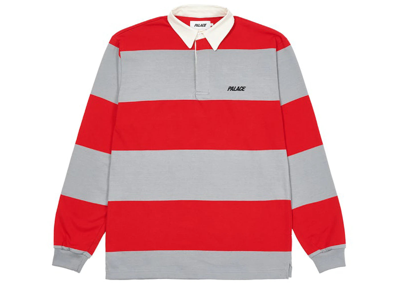 Palace Striped Rugby Red/Grey