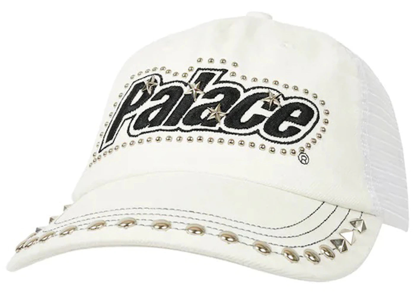 Palace Studded Denim Trucker White