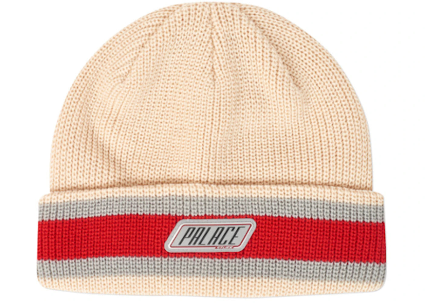Palace Stuff Knit Beanie White