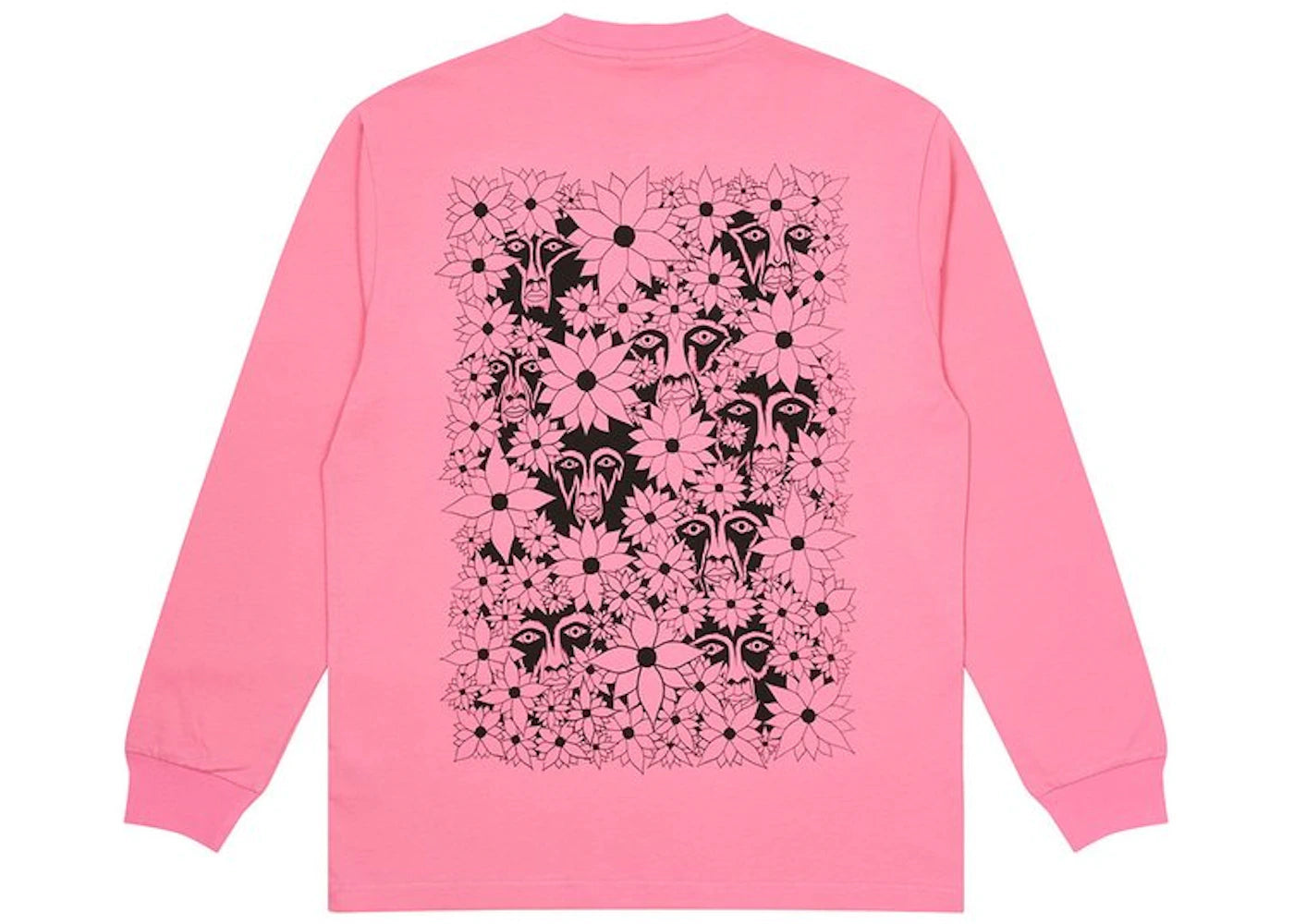 Palace Suburban Bliss Flower Faces Longsleeve Pink
