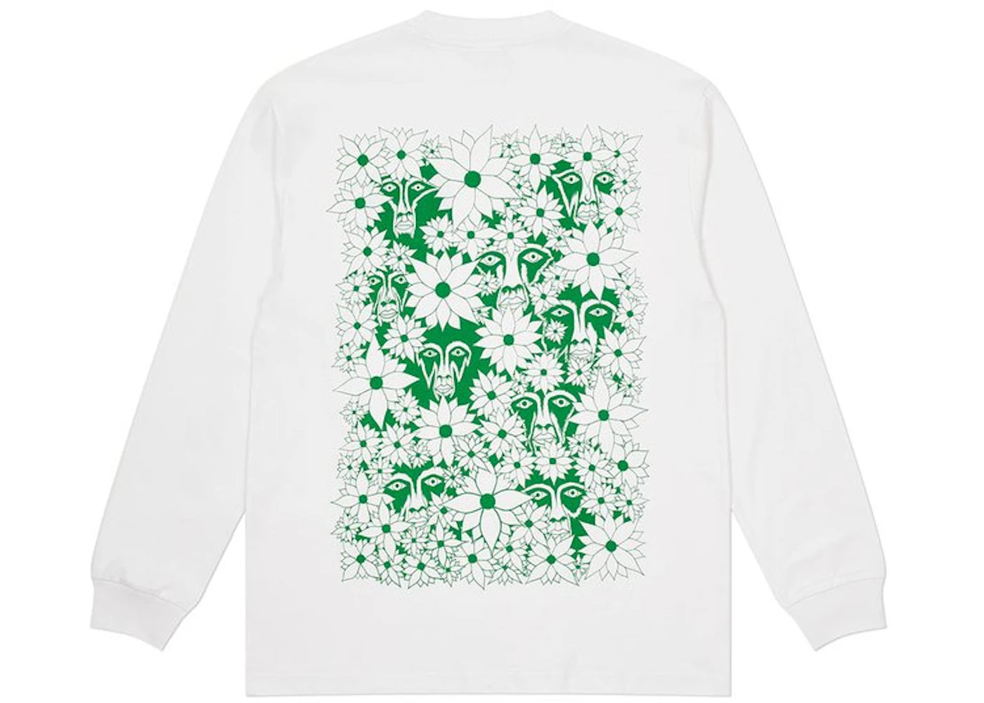 Palace Suburban Bliss Flower Faces Longsleeve White