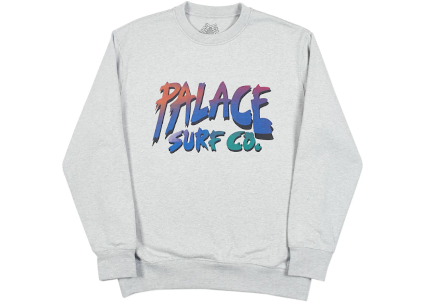 Palace Surf Co Crew Grey Marl